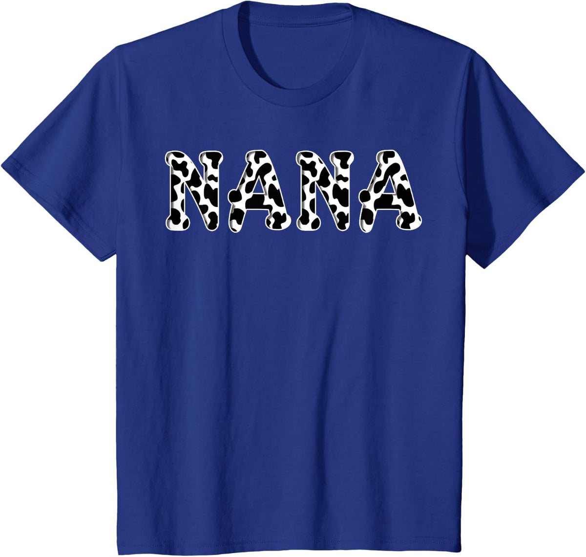 Cow Nana Birthday Family Matching Girl Boy Farm Birthday T-Shirt - Royal Blue
