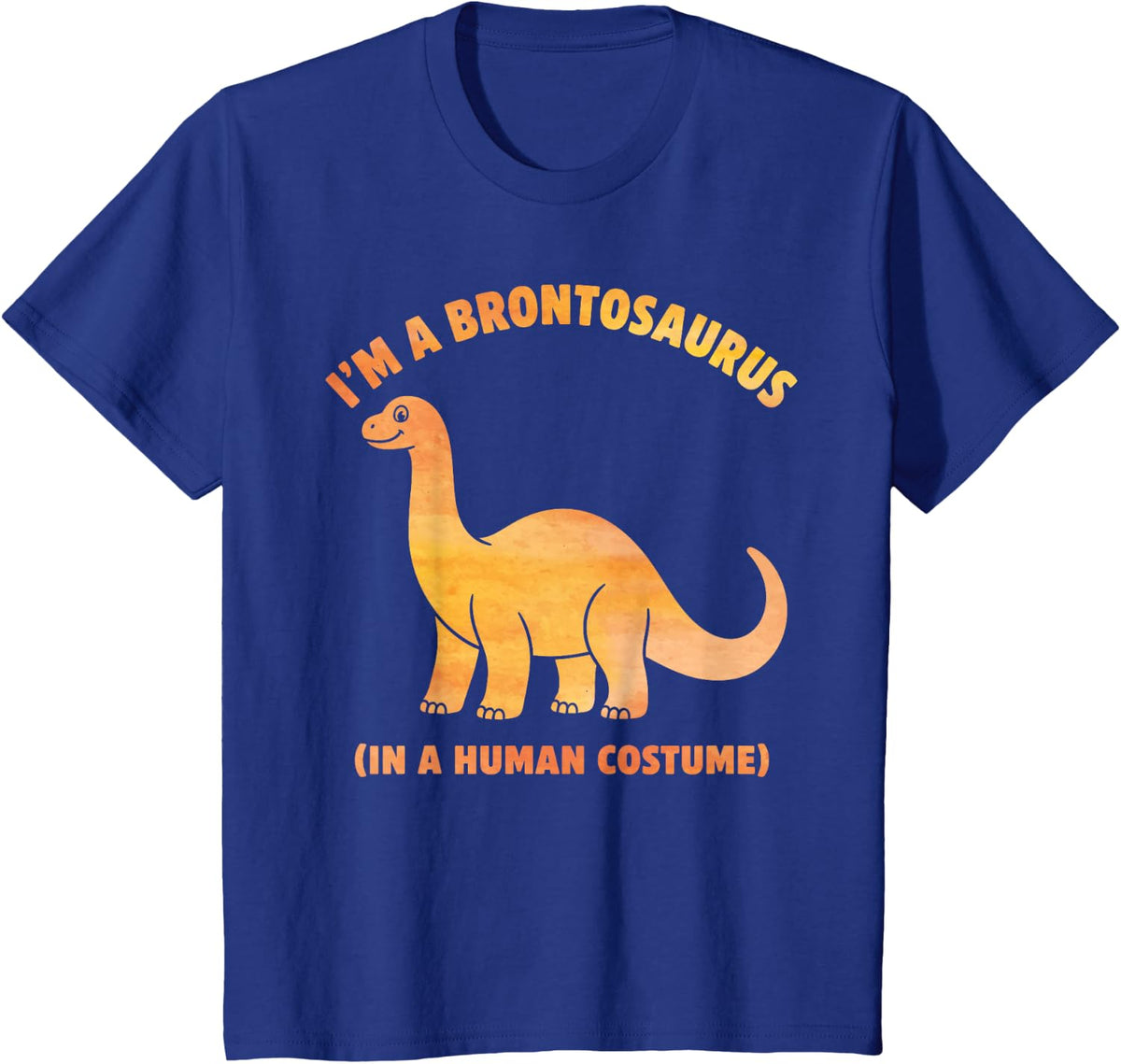 Brontosaurus Design for Men Women Kids Long-Neck Dinosaur T-Shirt - Royal Blue