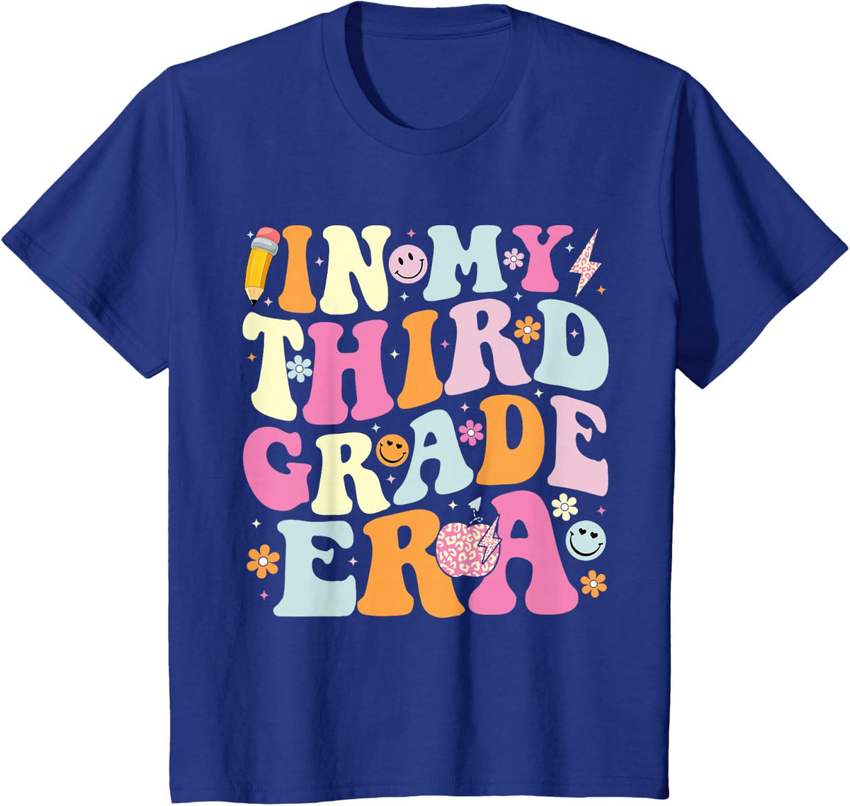 In My Third Grade Era Cool 3rd Grade Teacher Back to School T-Shirt - Royal Blue