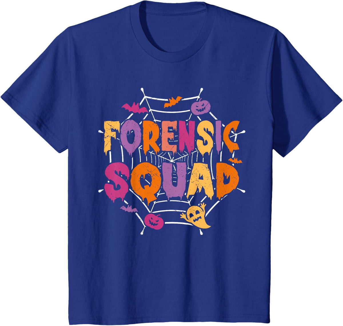 Halloween Forensic Squad Matching Pathologist T-Shirt - Royal Blue