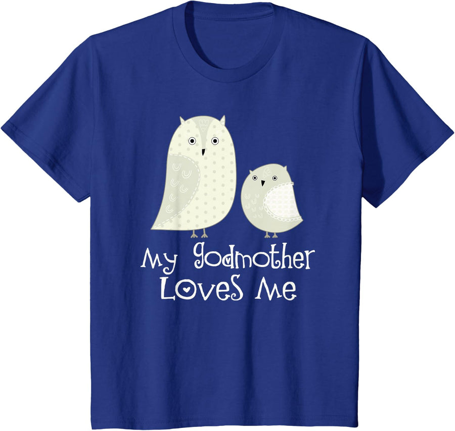 My Godmother Loves Me Gift for Godchild T-Shirt - Royal Blue