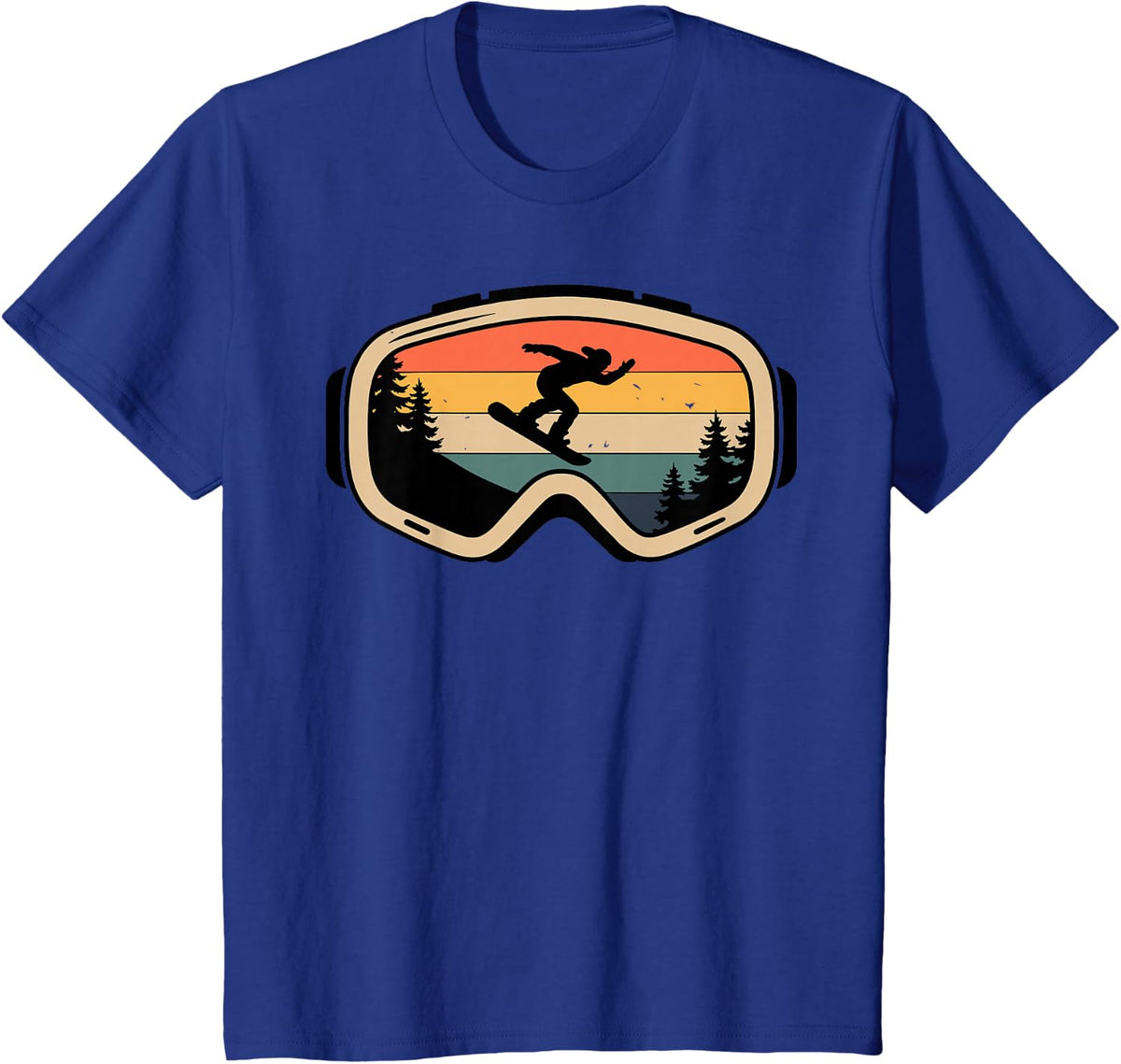 Funny Snowboarding Art for Men Women Snowboard Snowboarder T-Shirt - Royal Blue