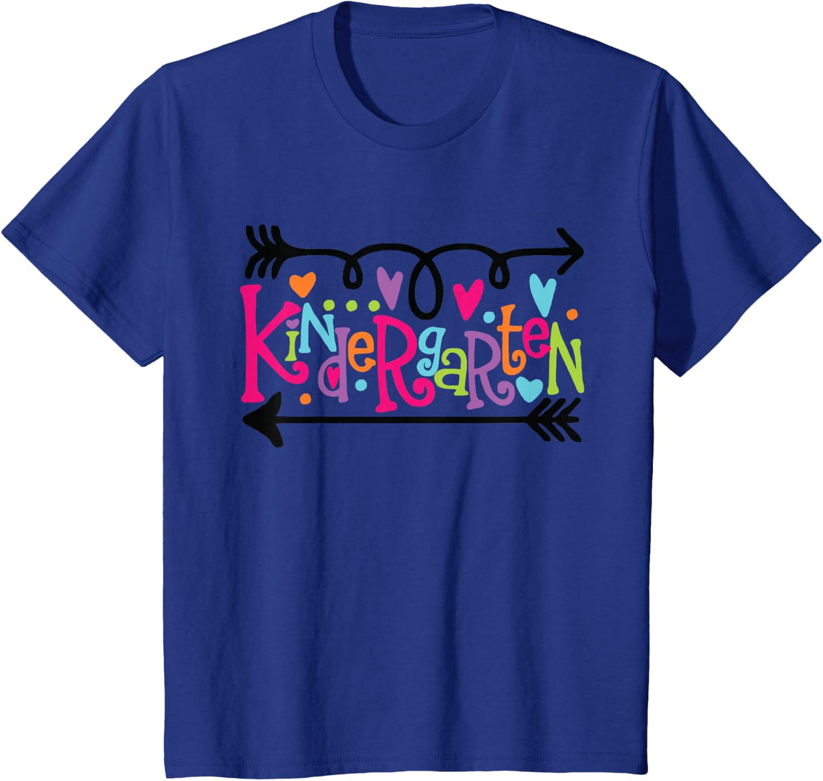 Hello Kindergarten Shirt Back to School Teacher Student Gift T-Shirt - Royal Blue