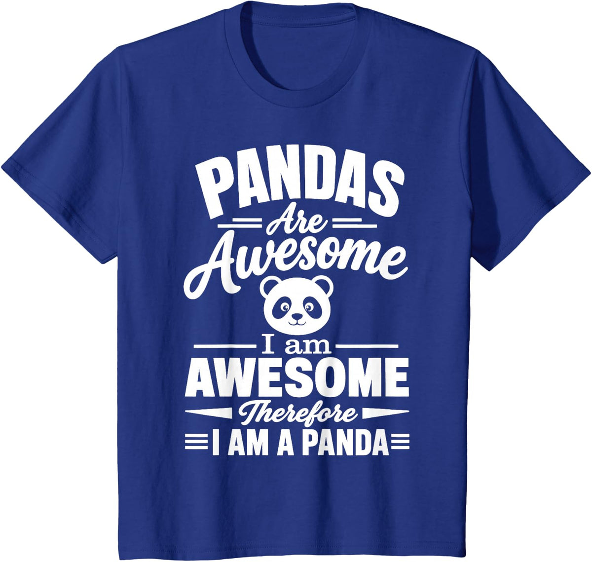 Awesome Panda Lover Panda Bear T-Shirt - Royal Blue