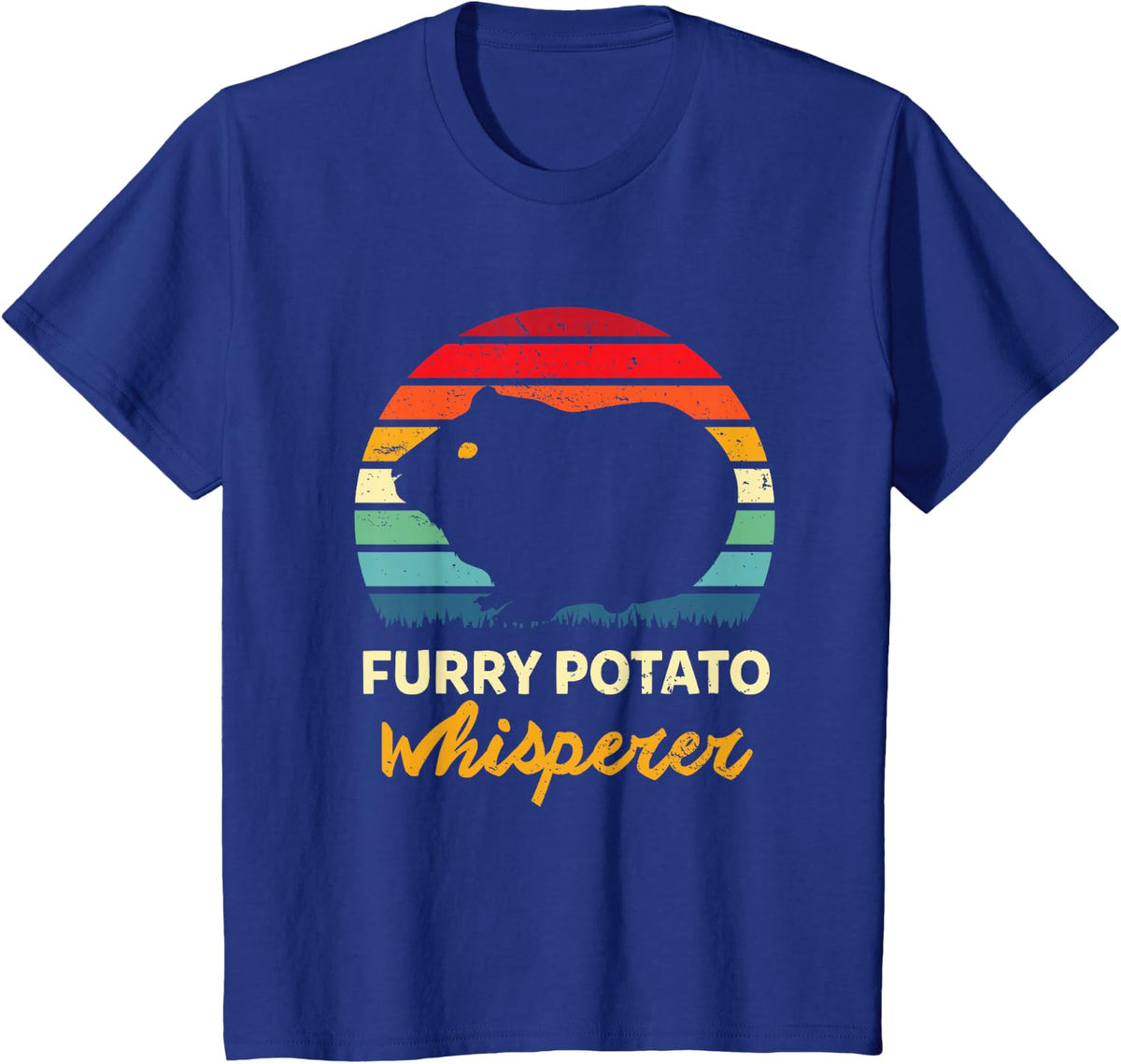 Cute Funny Furry Potato Pet Guinea Pig Owner Gift | Cavia T-Shirt - Royal Blue