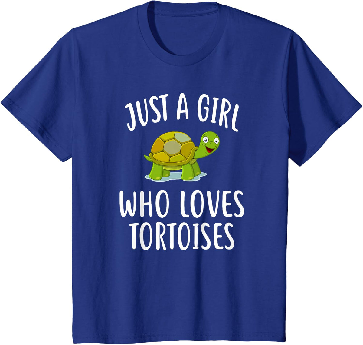 Just A Girl who loves TORTOISES Shirt Funny TORTOISE T-Shirt - Royal Blue