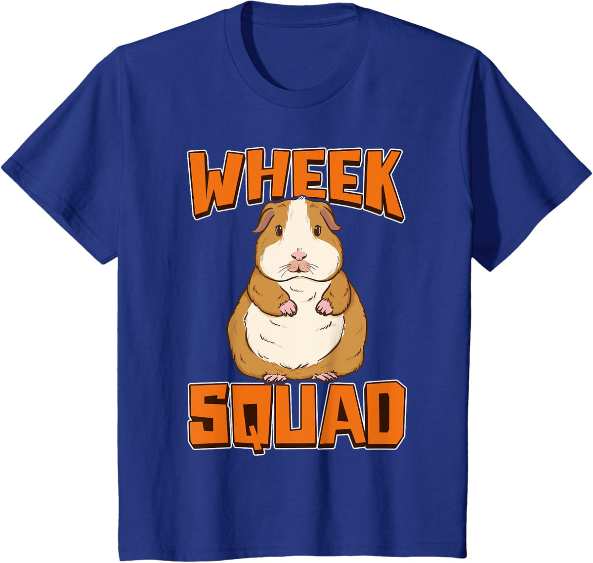 Wheek Squad Guinea Pig Furry Potato Pet Cavy T-Shirt - Royal Blue