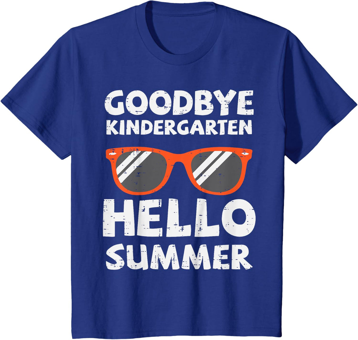 Goodbye Kindergarten Hello Summer Last Day Graduation Boys T-Shirt - Royal Blue