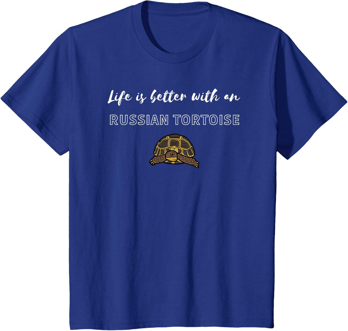 Life Is Better With An Russian Tortoise T-Shirt - Royal Blue