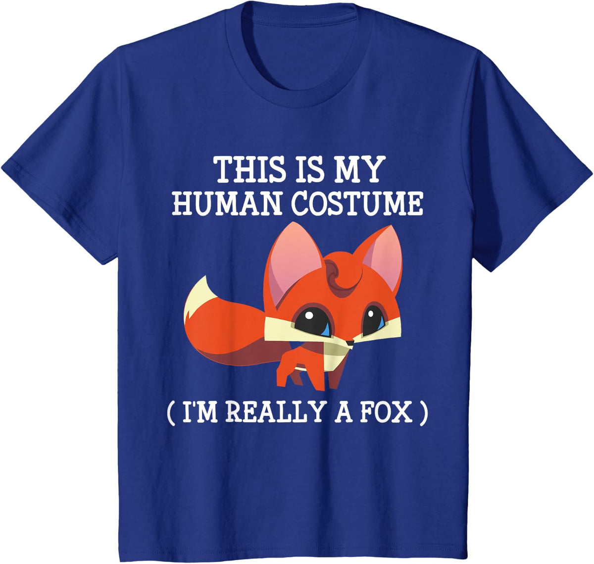 Fox Halloween Costume Cute tee boy boys mens men Kids Youth T-Shirt - Royal Blue