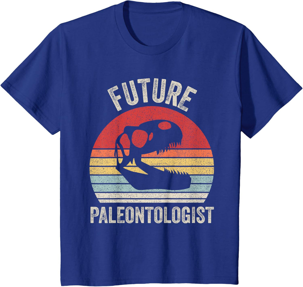 Vintage Retro Future Paleontologist Palentology Student Gift T-Shirt - Royal Blue