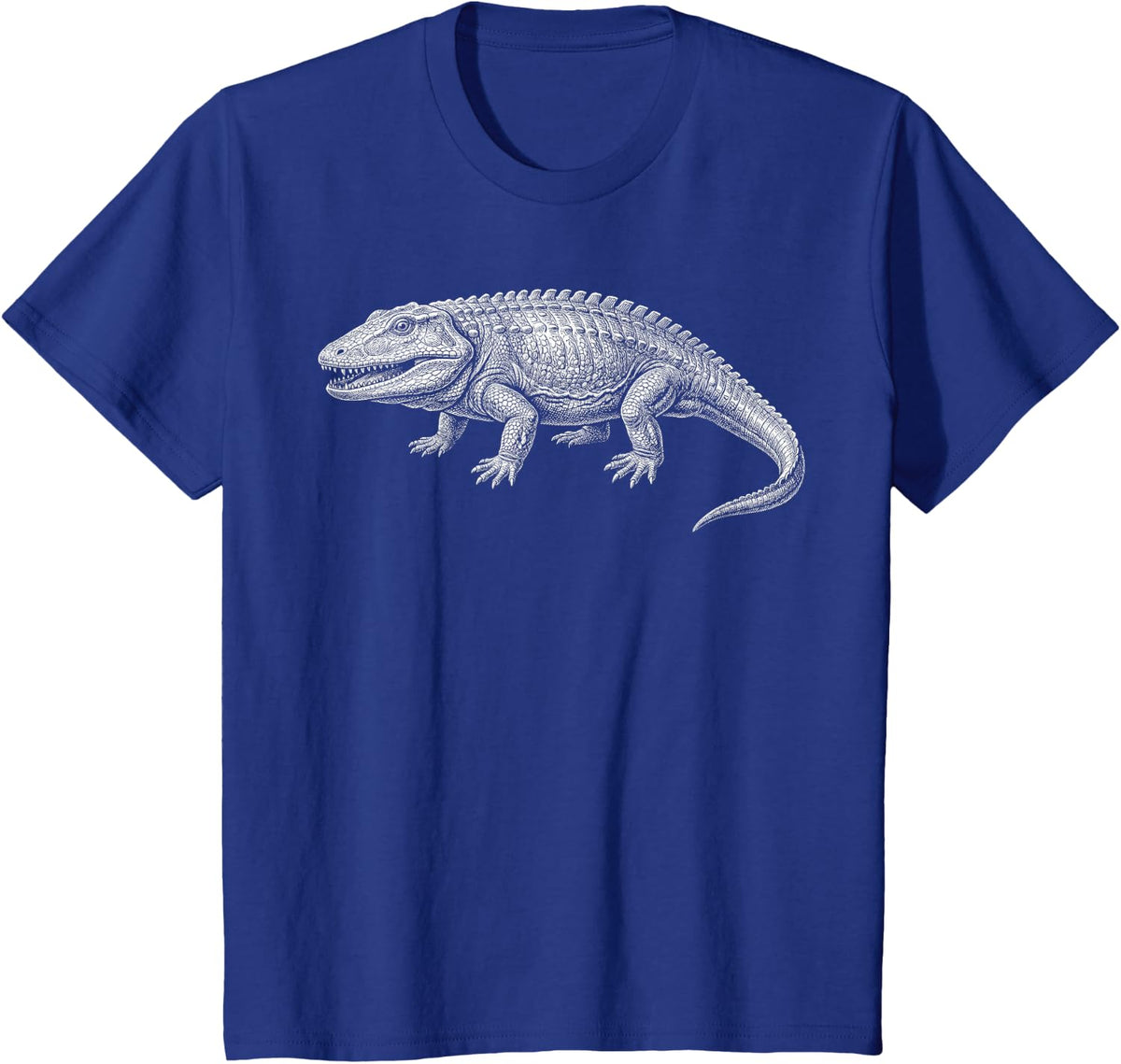 Eryops Fossil Paleontology Prehistoric Amphibian Species T-Shirt - Royal Blue