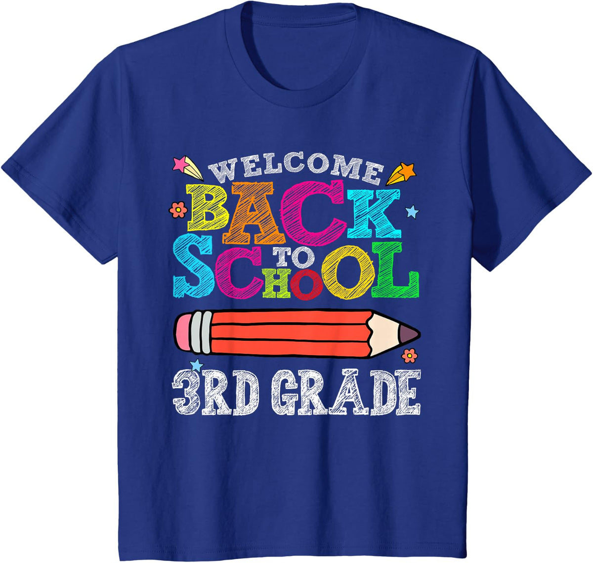 Welcome Back To School 3rd Third Grade for Teachers T-Shirt - Royal Blue