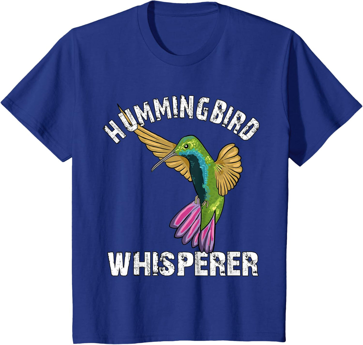 Hummingbird Whisperer Lover Hummingbird Art Love T-Shirt - Royal Blue
