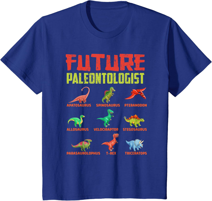 Future Paleontologist selection of dinosaur species T-Shirt - Royal Blue