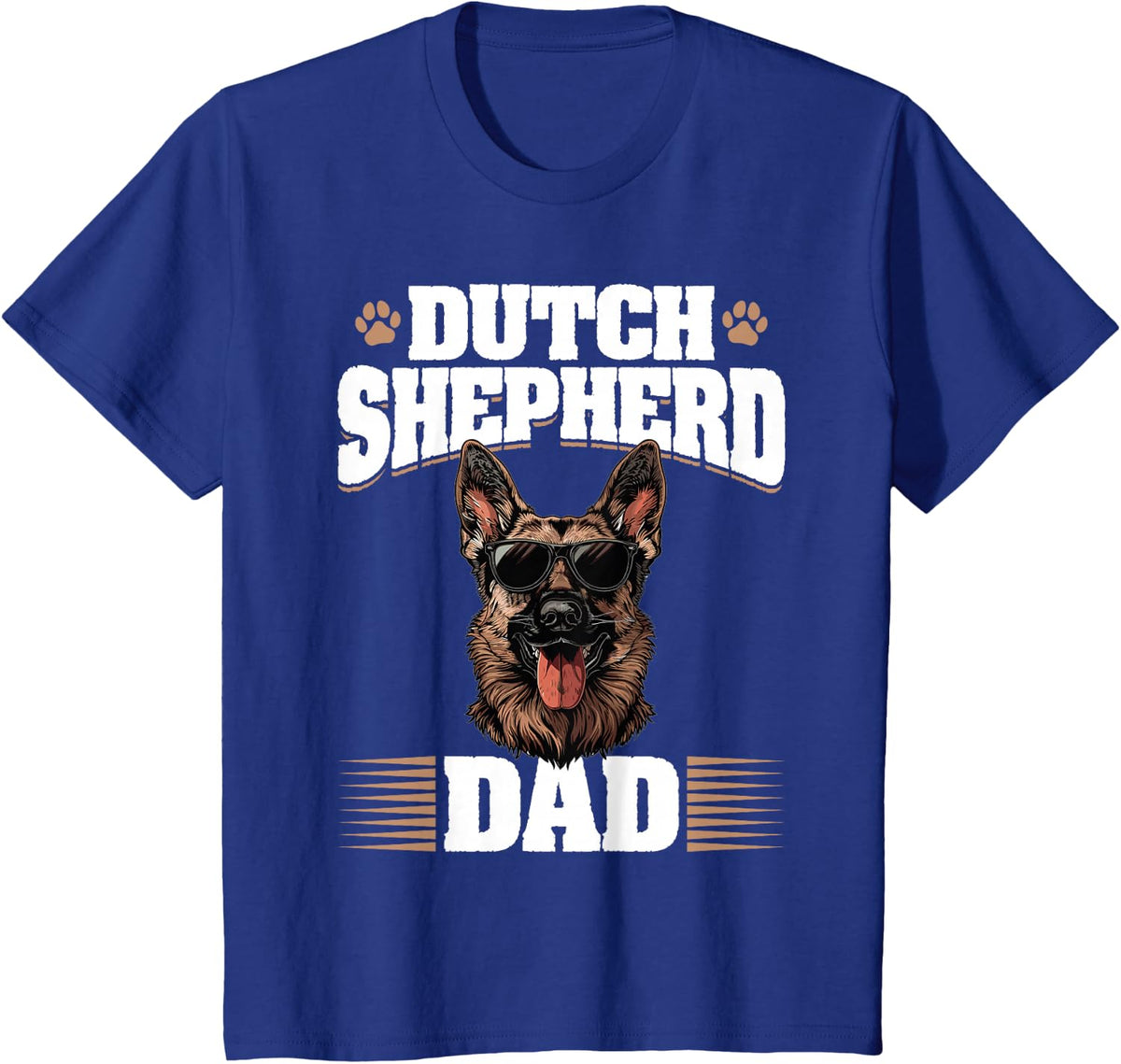 Dutch Shepherd Dog Breed Dutch Shepherd Dad T-Shirt - Royal Blue