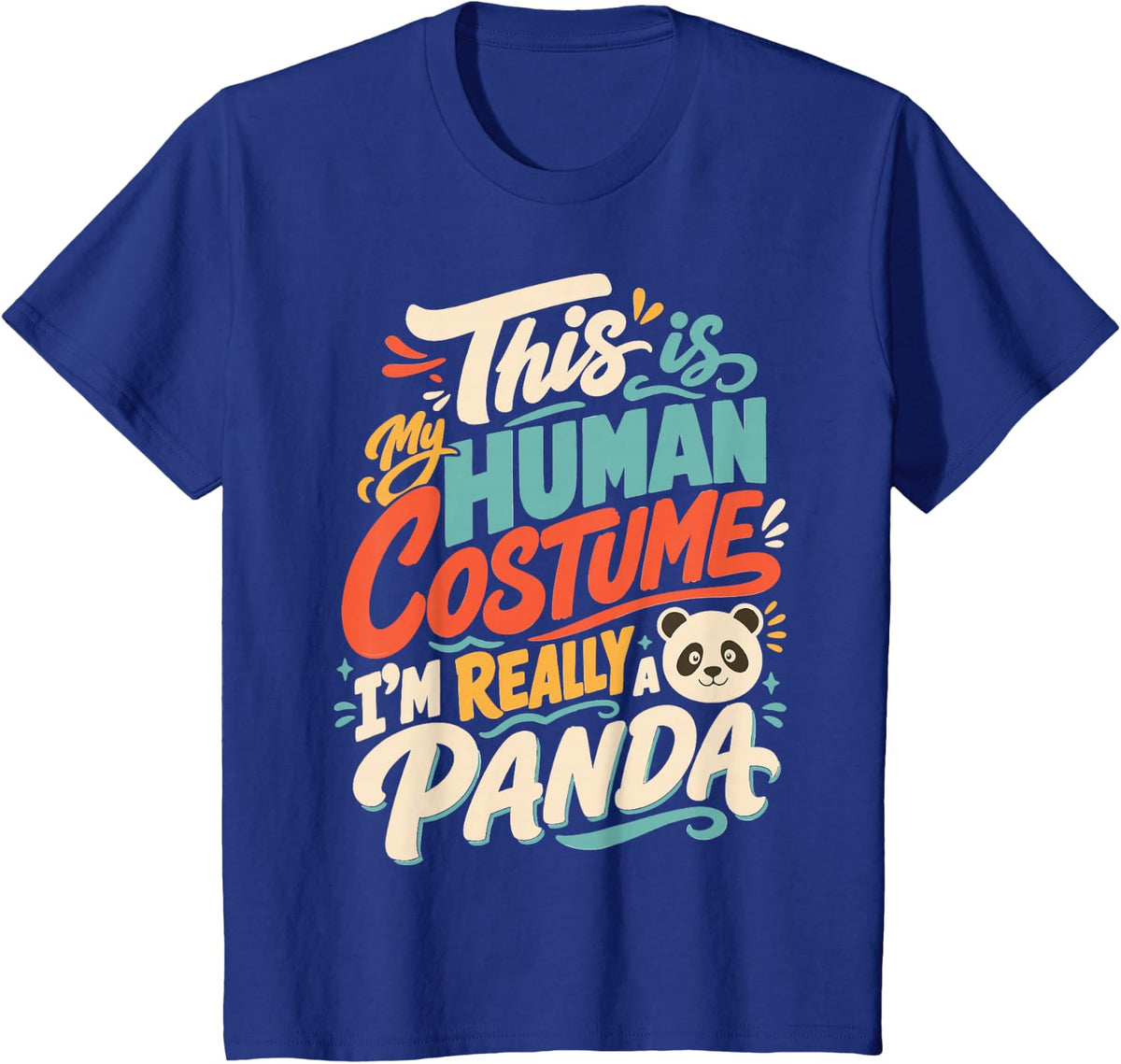 Funny Panda Lover T-Shirt - Royal Blue