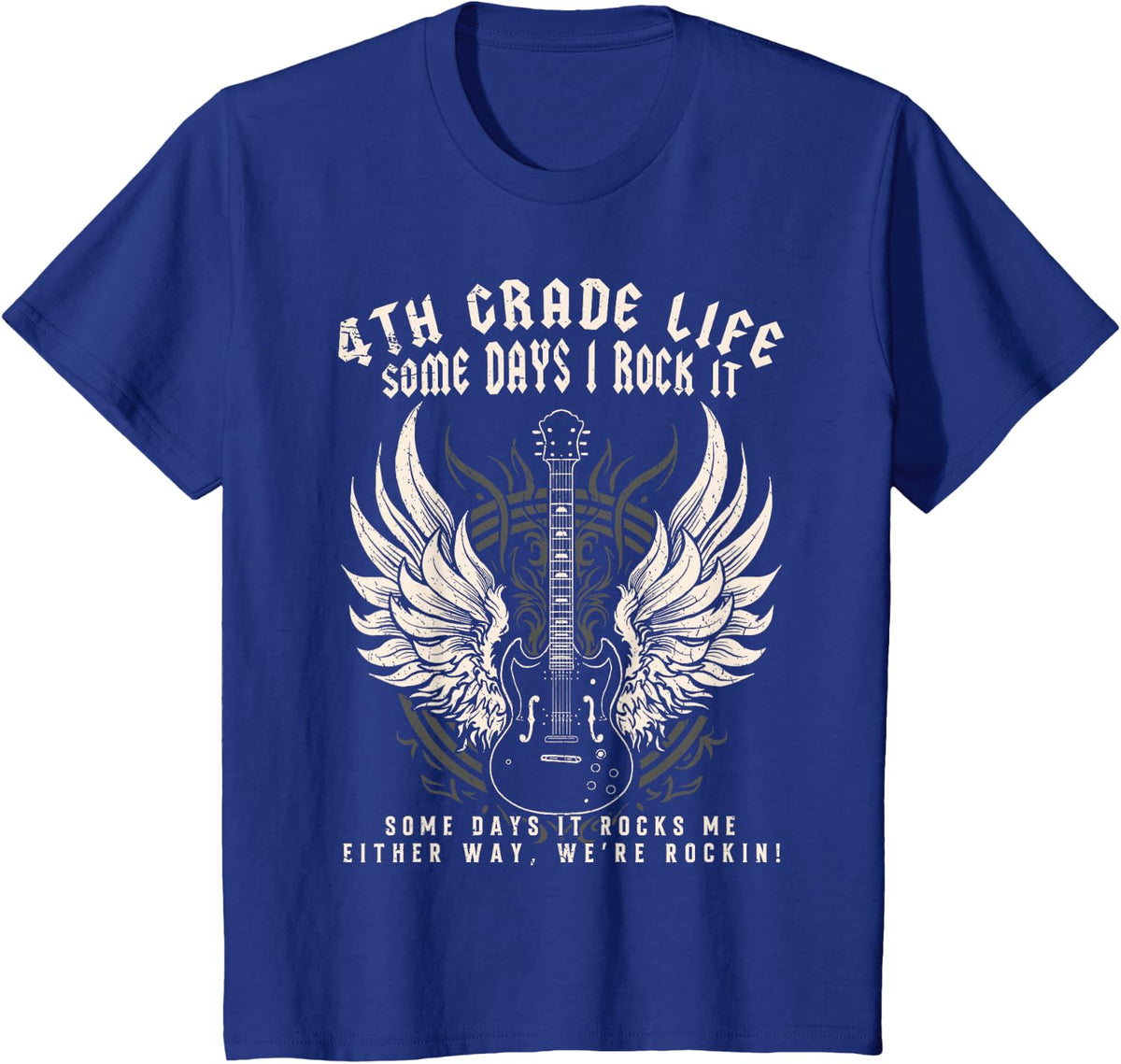 4th Grade Teacher Some Days I Rock It Middle School Teacher T-Shirt - Royal Blue
