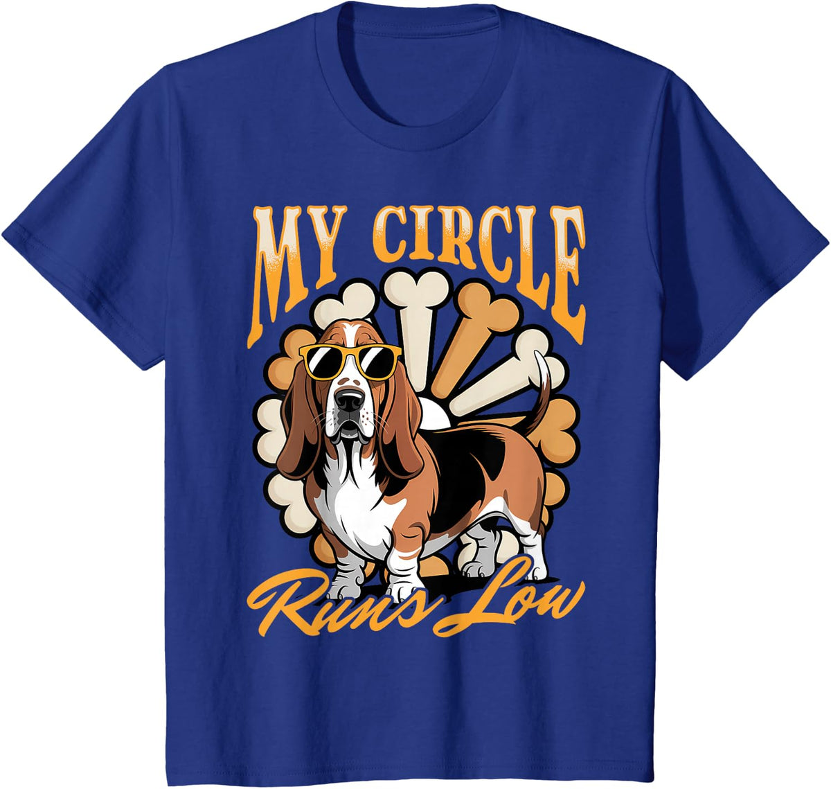 Funny Dog Breed Basset Hound T-Shirt - Royal Blue