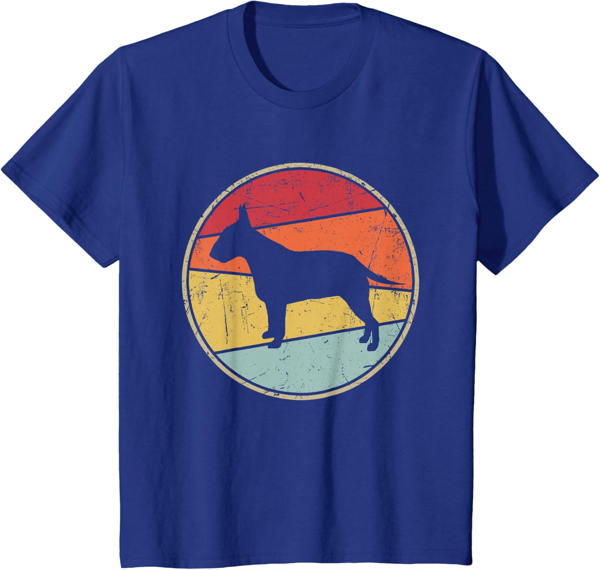 Bull Terrier Dog Lovers Gift Men Women Vintage Bull Terrier T-Shirt - Royal Blue