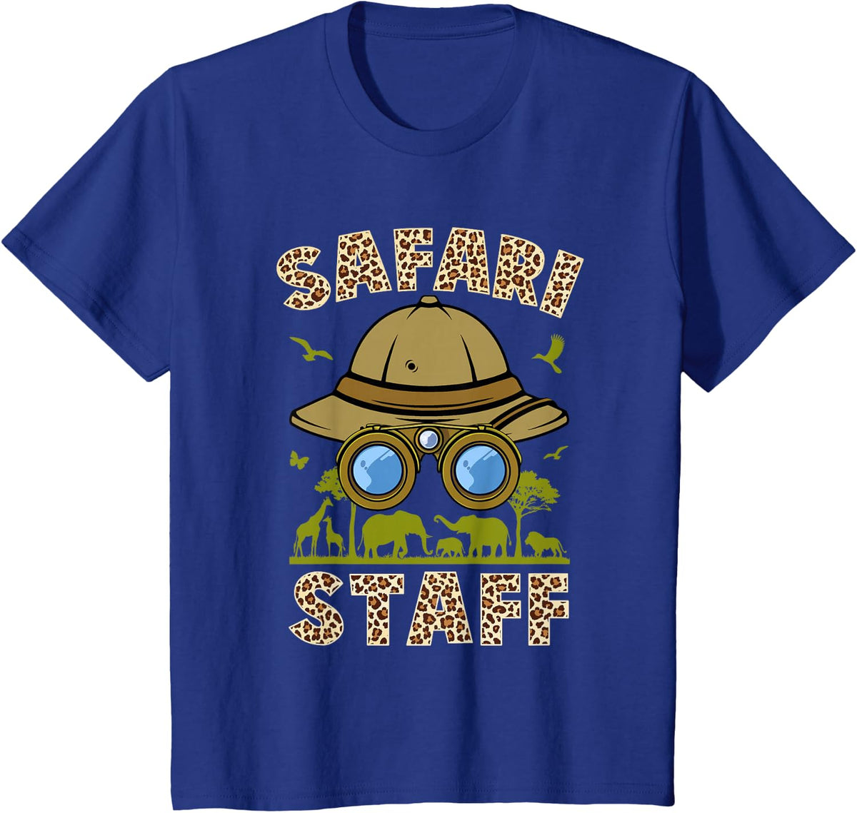 Safari Staff Art For Men Women Zookeeper Costume Zoo Jungle T-Shirt - Royal Blue