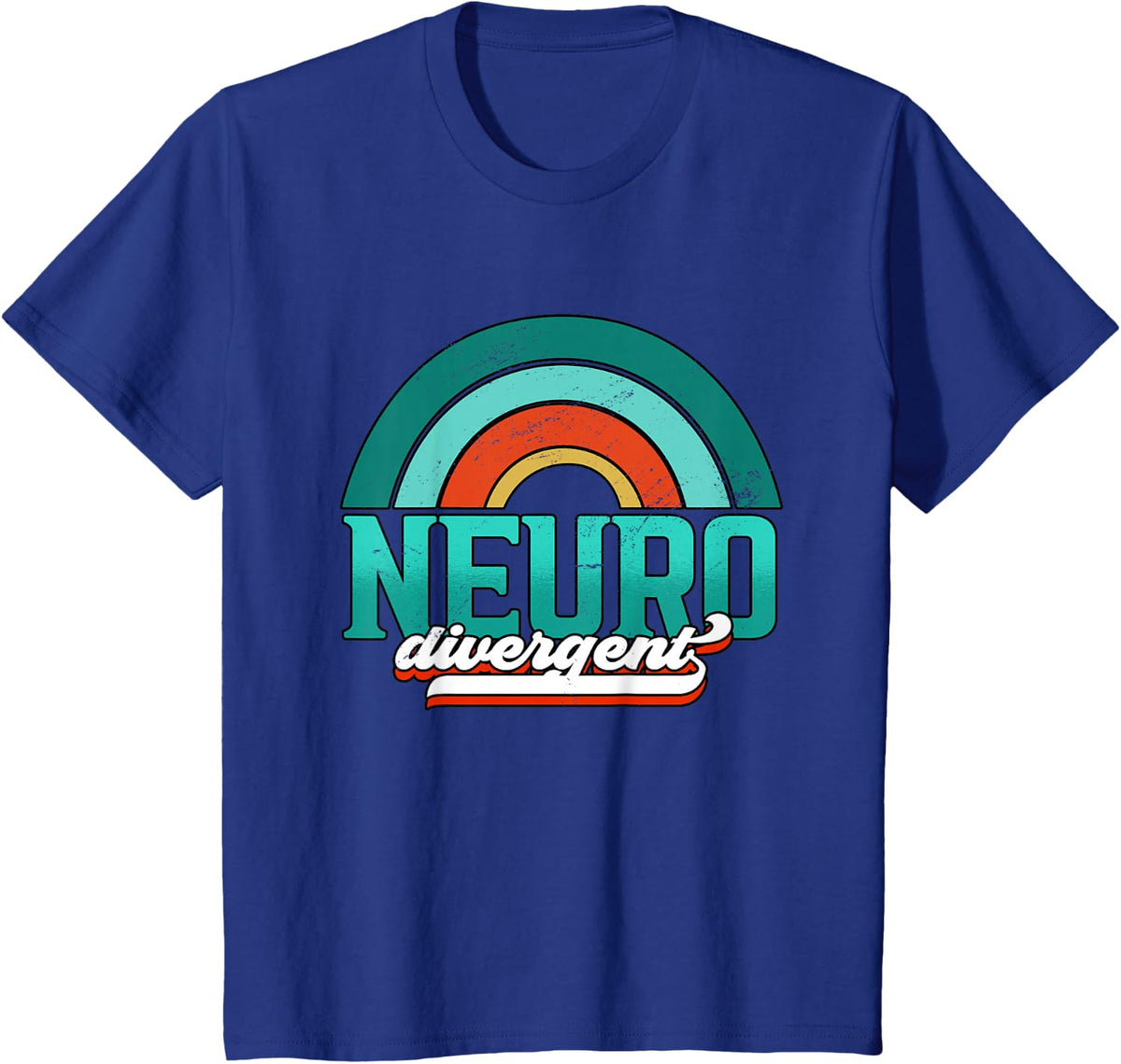 Adhd Awareness Neuro Divergent T-Shirt - Royal Blue