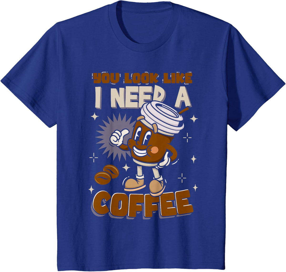 Coffee Lover Coffee Barista T-Shirt - Royal Blue