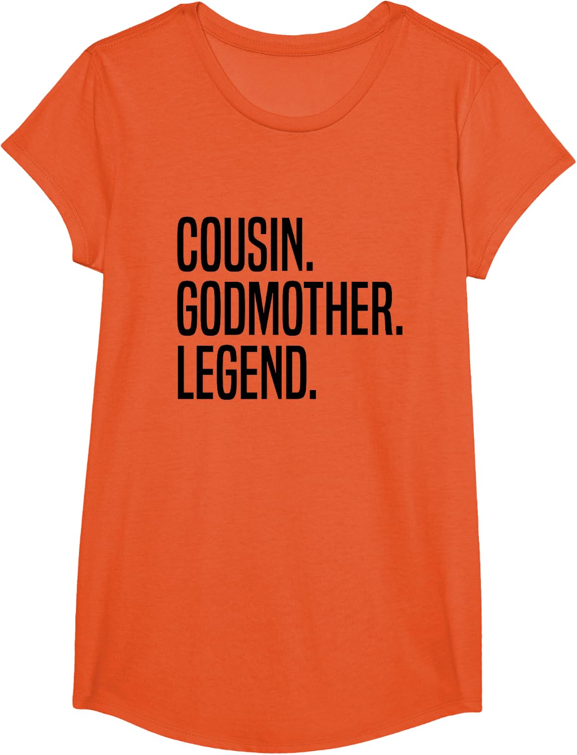 Cousin Godmother Legend T-Shirt - Girls Orange