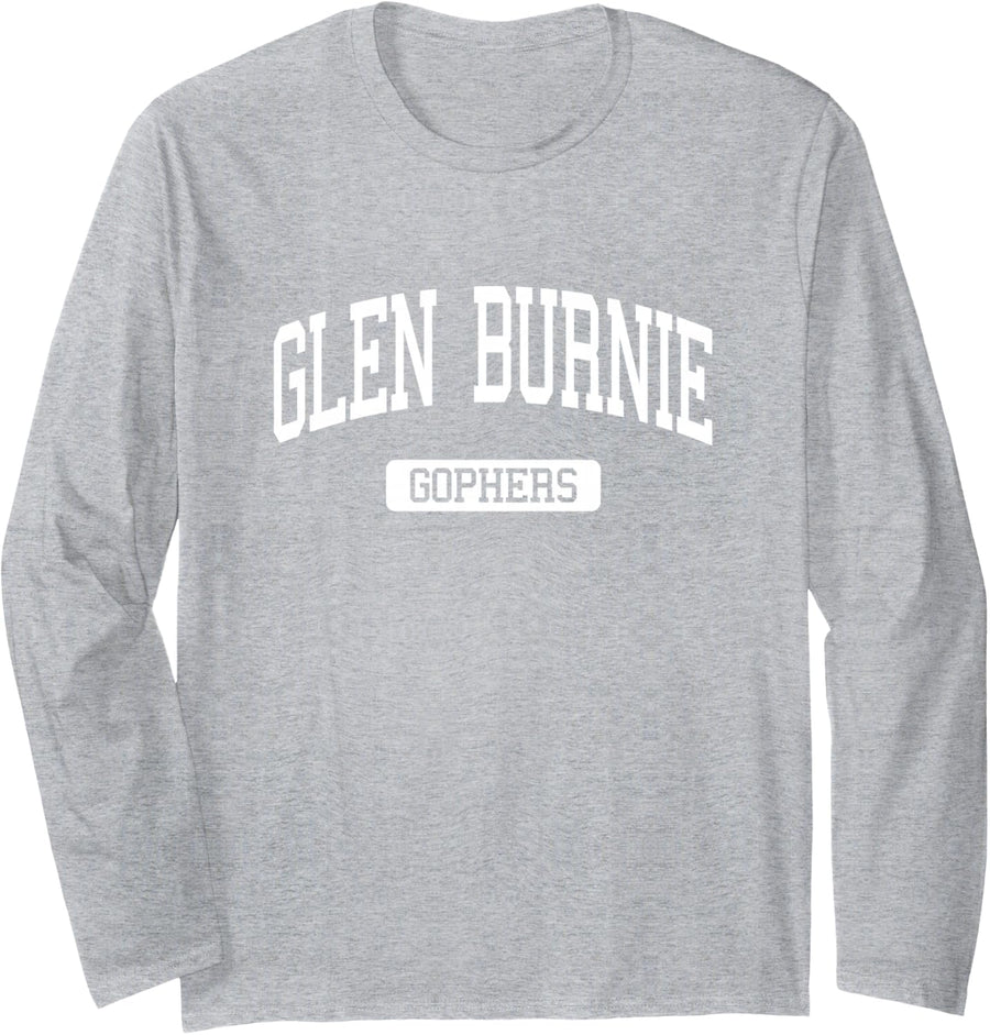 Glen Burnie High School HS Glen Burnie MD Varsity Sports Long Sleeve T-Shirt - Adult Unisex Heather Grey