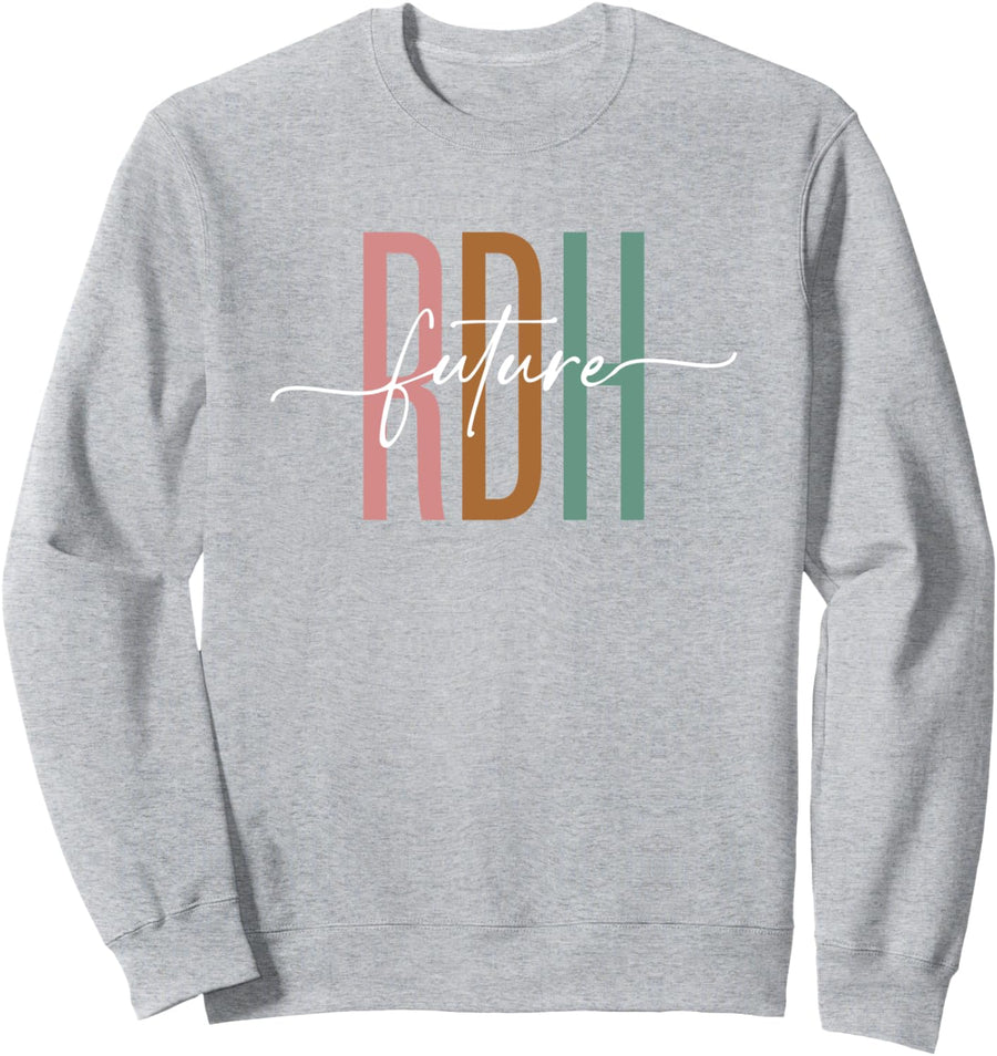 RDH Registered Future Dental Hygienist Future RDH Sweatshirt - Adult Unisex Heather Grey