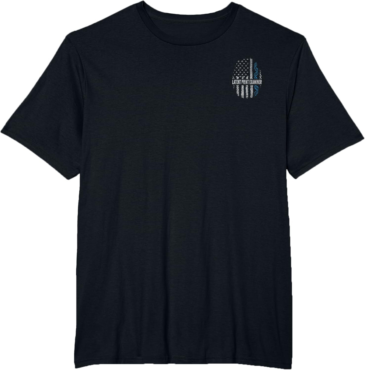 Forensic Scientist Latent Print Examiner Law Enforcement T-Shirt - Black