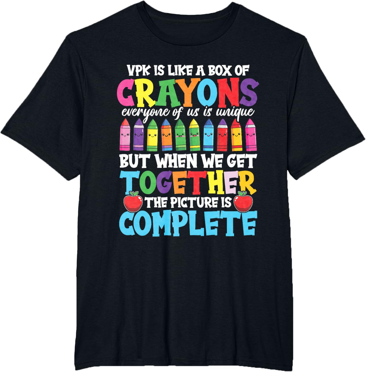 VPK Student VPK Teacher Unique Voluntary Pre Kindergarten T-Shirt - Black