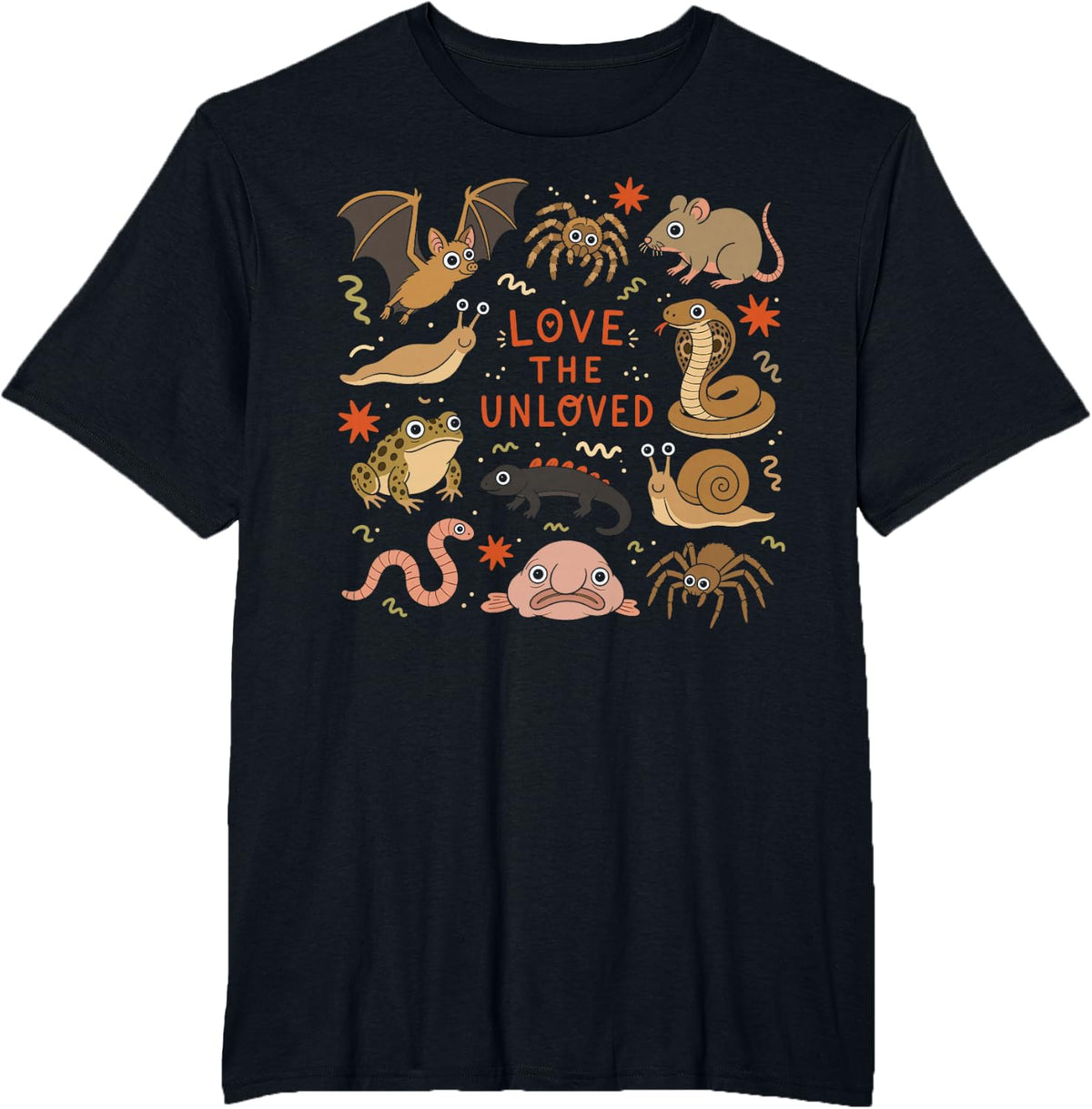 Love The Unloved Bugs Insect Entomology Entomologist Science T-Shirt - Black