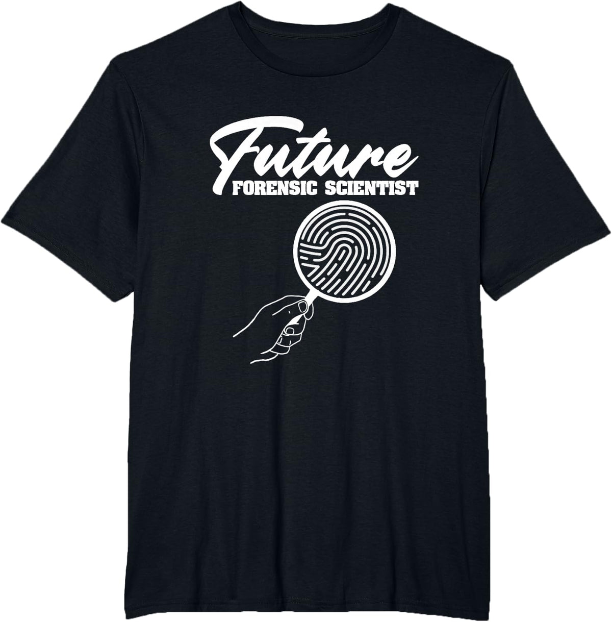 Future Forensic Scientist - Criminology Investigator T-Shirt - Black