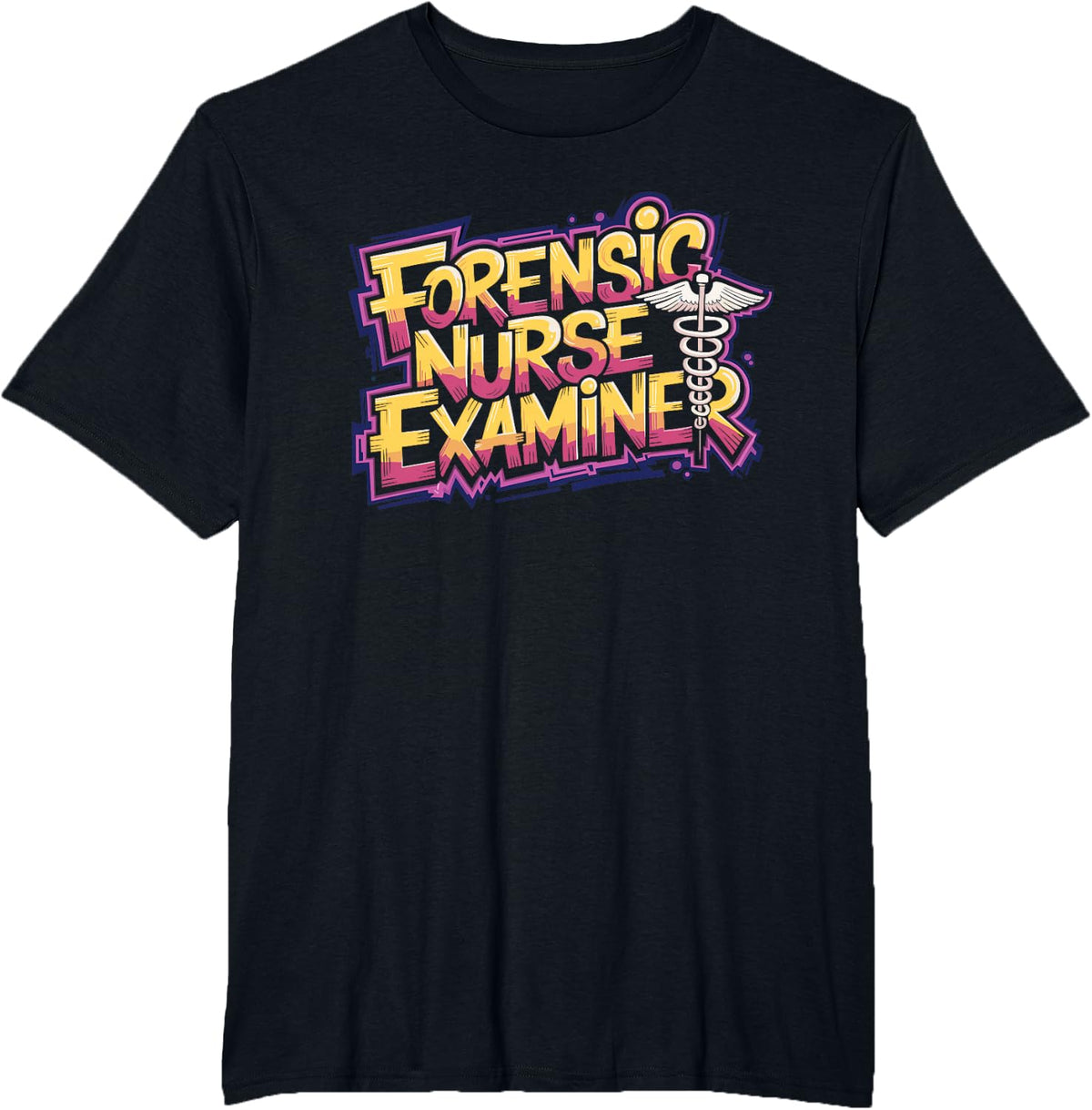 Forensic Science Nursing Medical, Forensic Nurse Examiner T-Shirt - Black