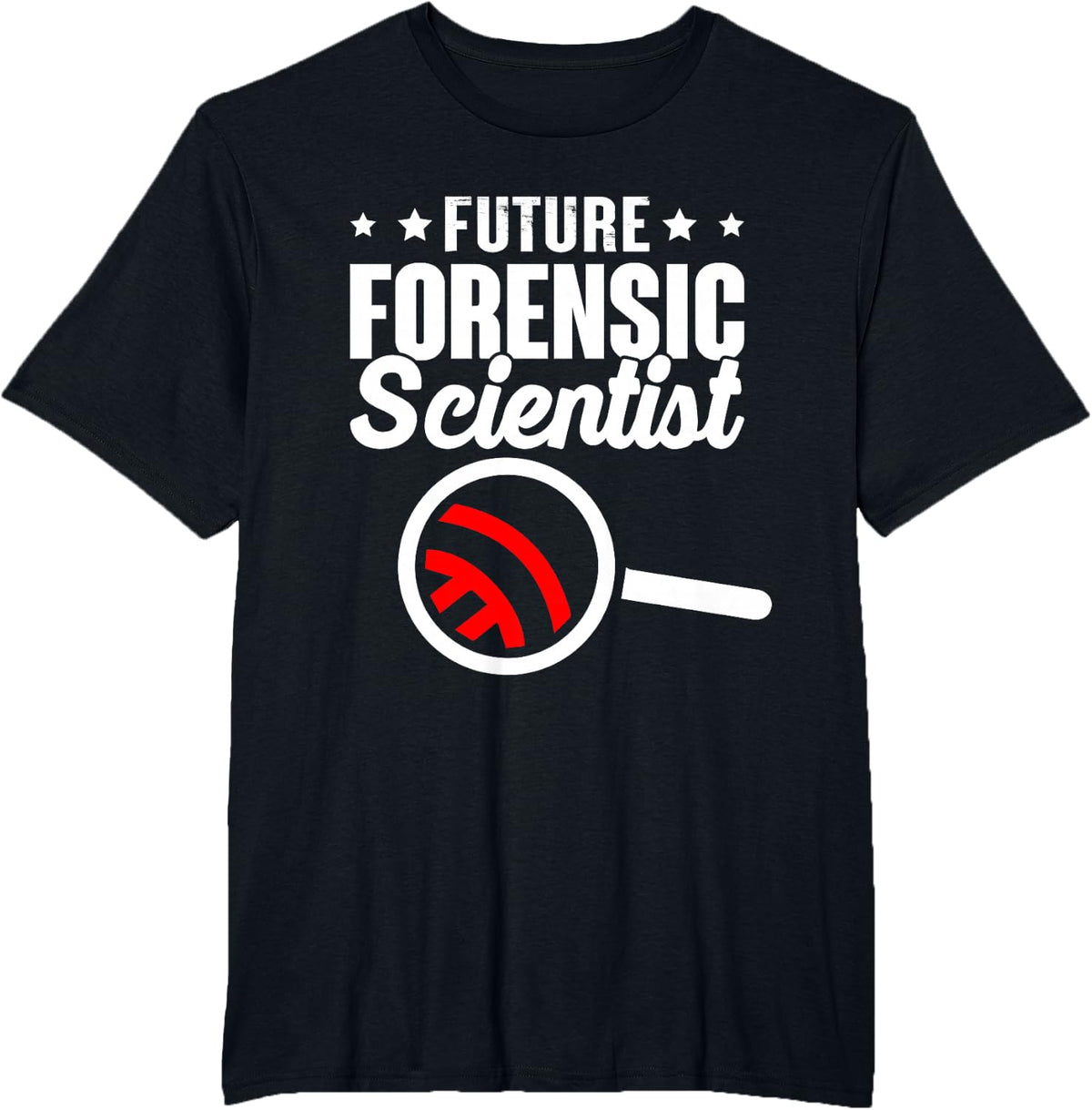 Future Forensic Scientist Science Investigator T-Shirt - Black