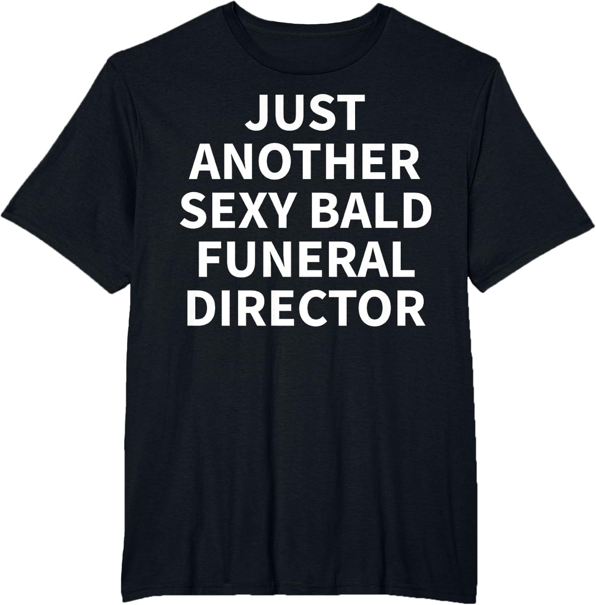 Funeral Director Apparel | Funny Bald Directors Design T-Shirt - Black