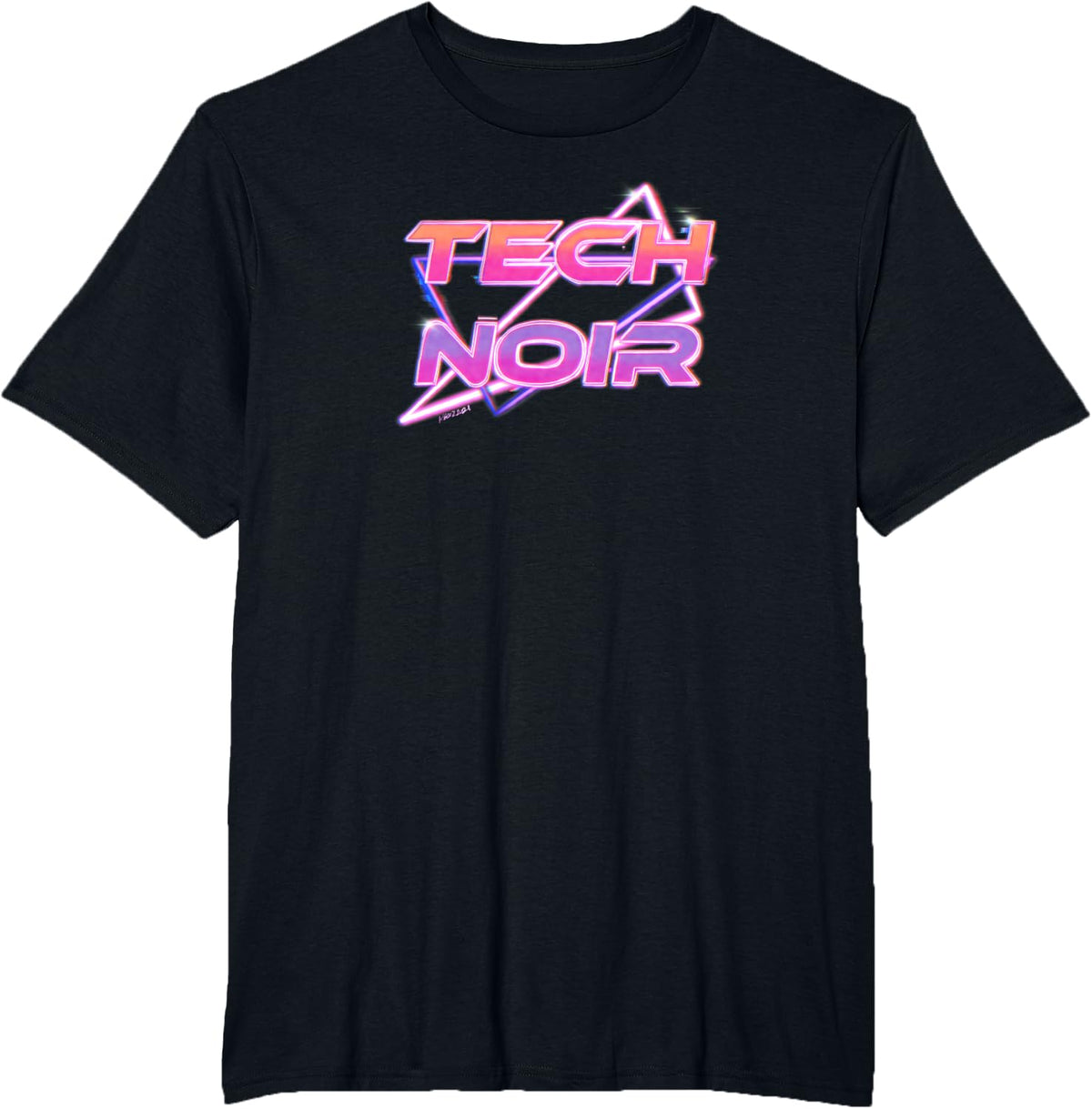 Cyberpunk Tech Noir Vaporwave T-Shirt - Black