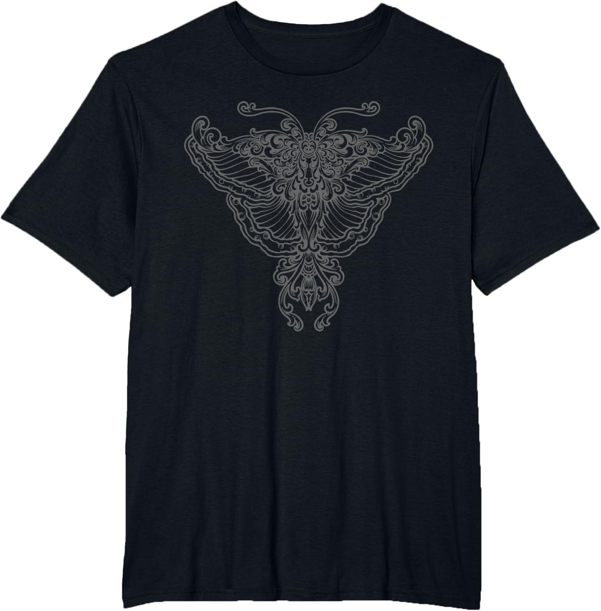 Aesthetic Y2k Fairy Wings Butterfly Alt Grunge T-Shirt - Black
