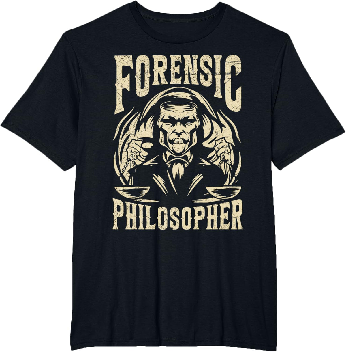 Forensic Philosopher Coroner T-Shirt - Black