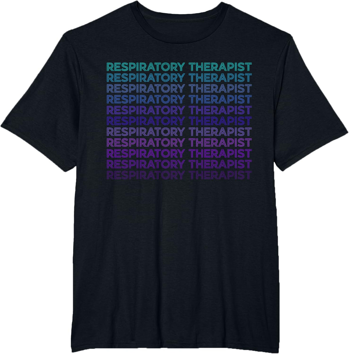 Respiratory Therapist Retro T-Shirt - Black