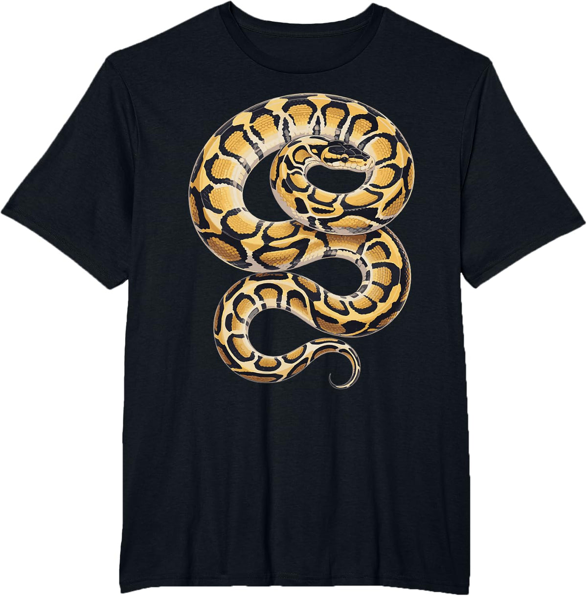 Ball Python Snake Banana Herpetology Snake Lover T-Shirt - Black
