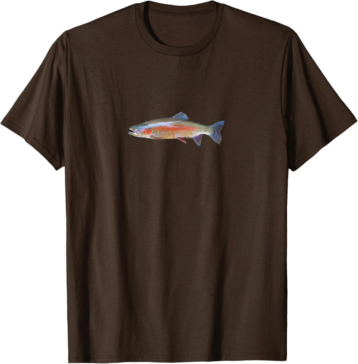 Rainbow Trout Fishing T-Shirt - Brown