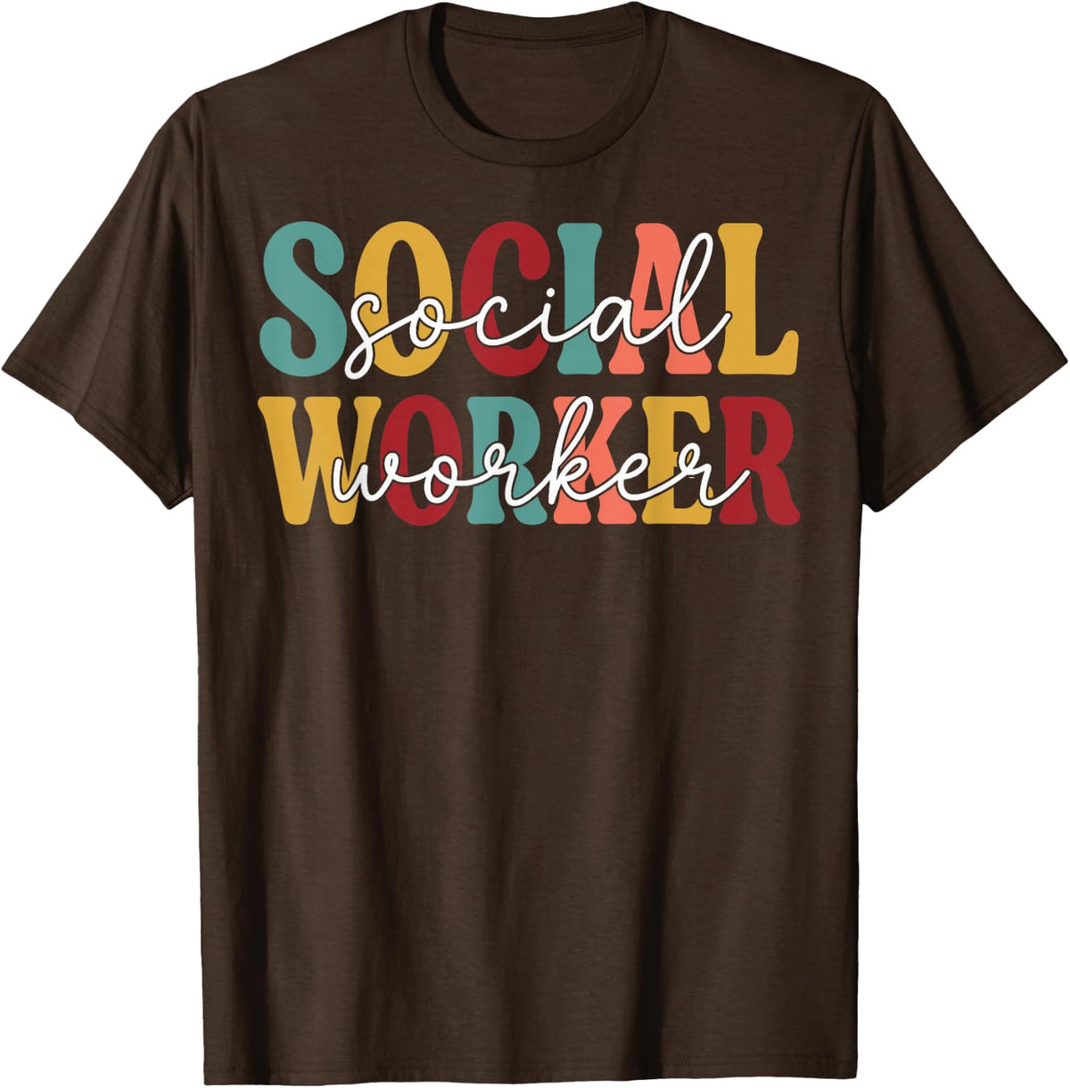 Mental Health Therapists Counselors Social Worker T-Shirt - Brown