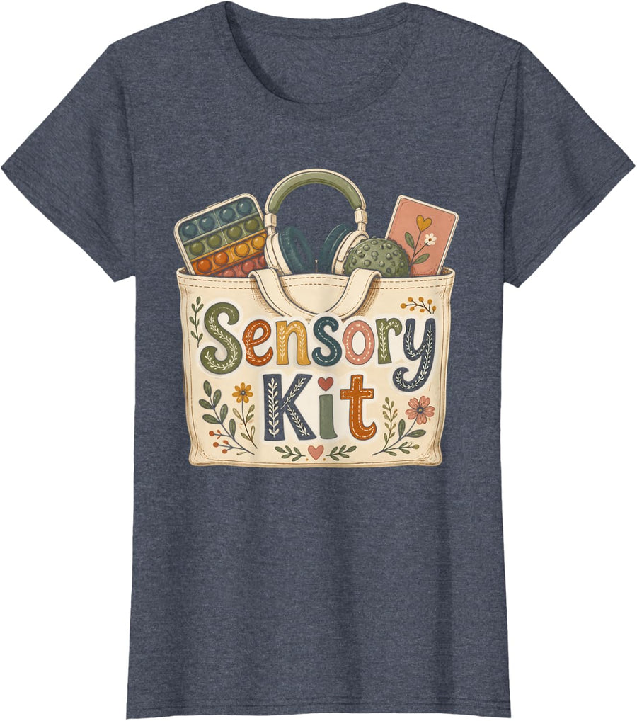 Sensory Kit Paraprofessional T-Shirt - Heather Blue