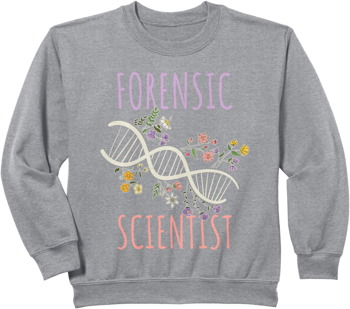DNA Chain Forensic Scientist Sweatshirt - Heather Grey