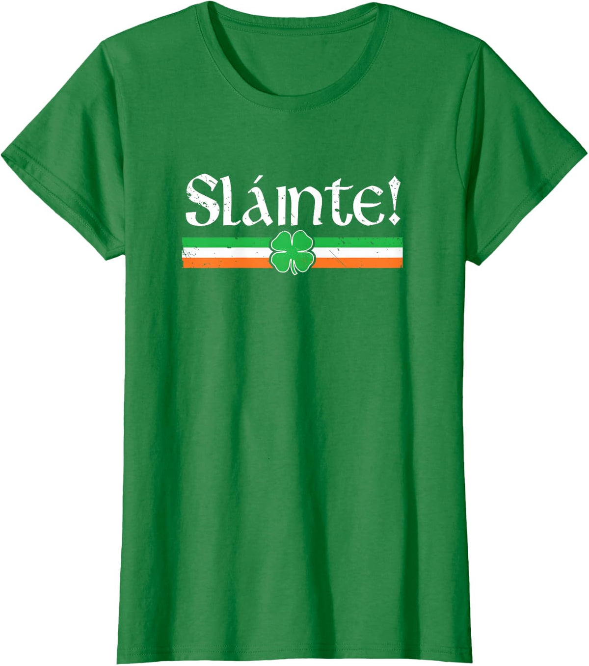 Slainte Shirt Irish Cheers Toast Shamrock St Paddys Day T-Shirt - Kelly Green