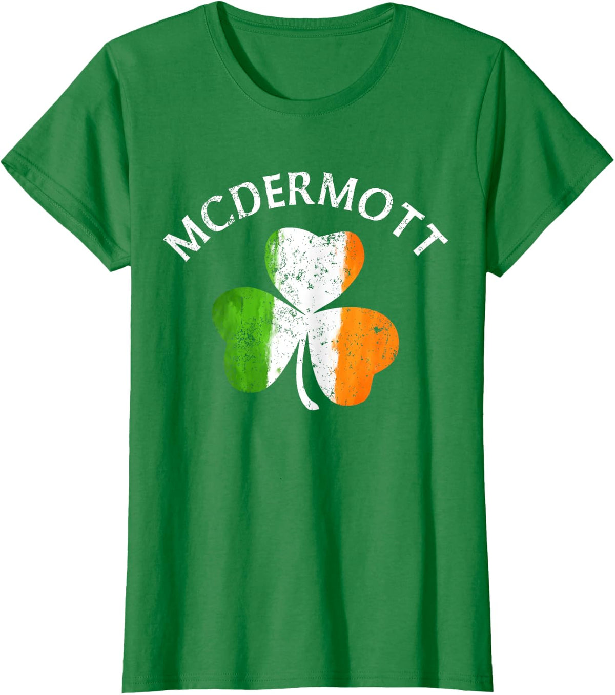 McDermott Irish Family Name T-Shirt - Kelly Green