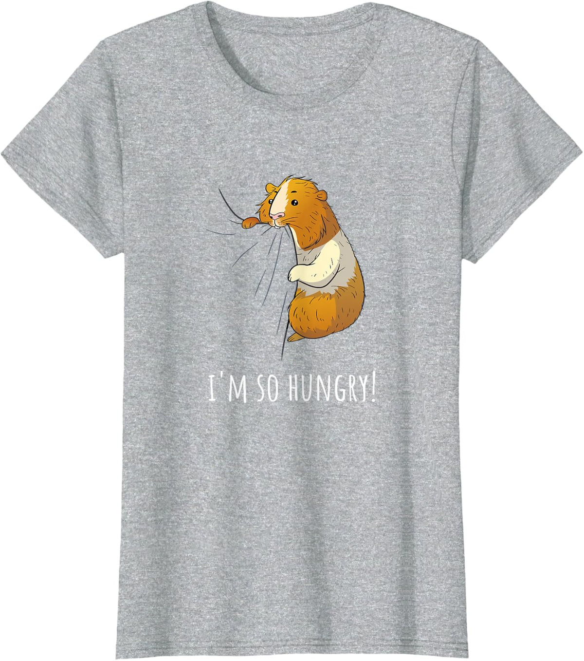 Guinea Pig I'm So Hungry T-Shirt I Pet Owner Gift - Heather Grey