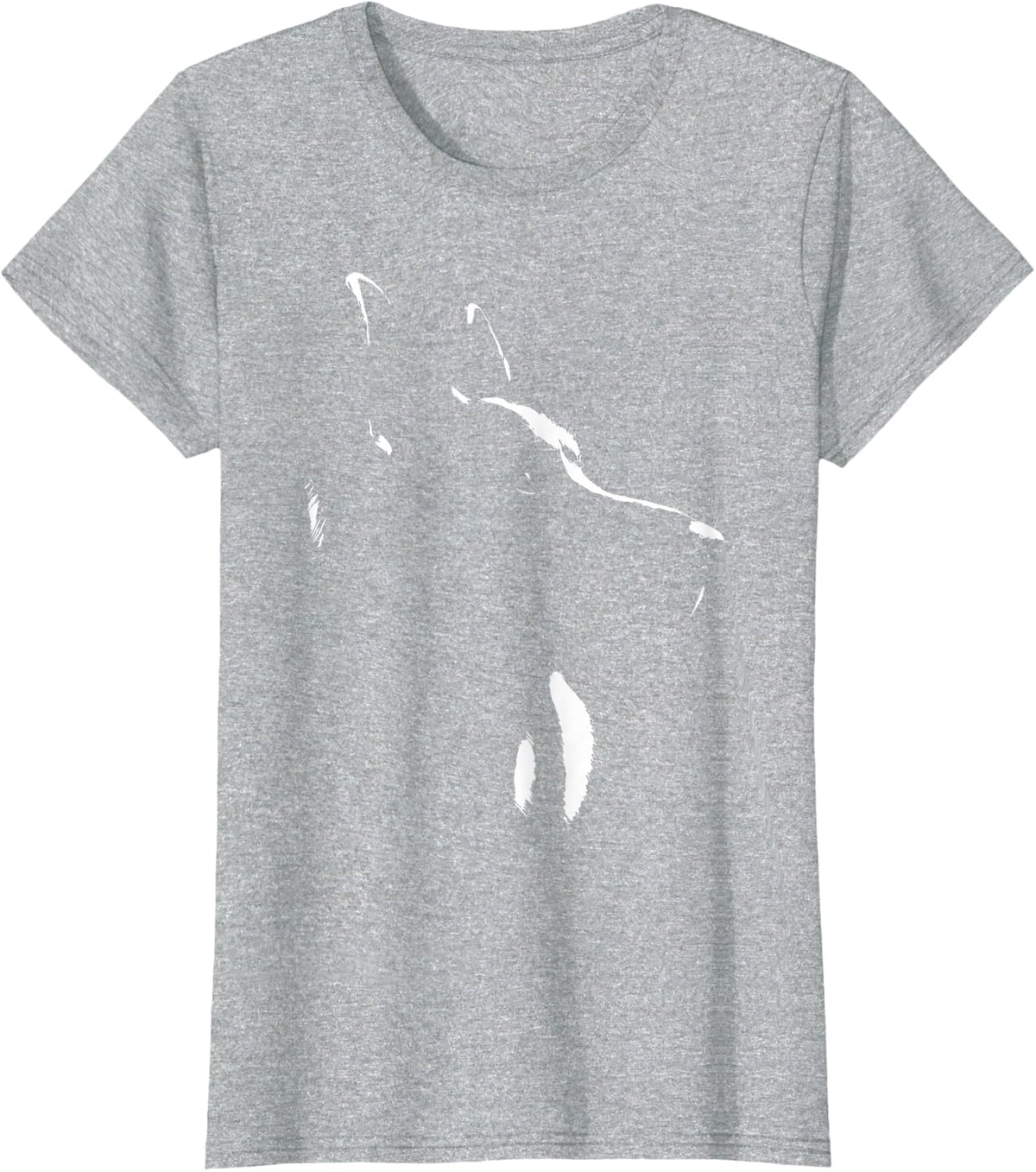 German Shepherd Silhouette Graphic for Men Women T-Shirt - Heather Grey